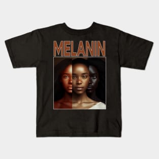 Melanin Shades Black Pride Afrocentric Kids T-Shirt